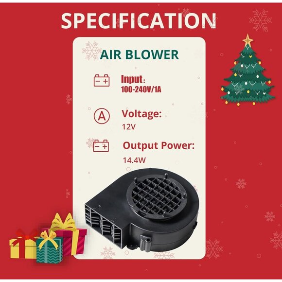 Christmas Replacement Inflatable Fan 1A Blower Brushless DC for Yard Decor - Picture 3 of 8